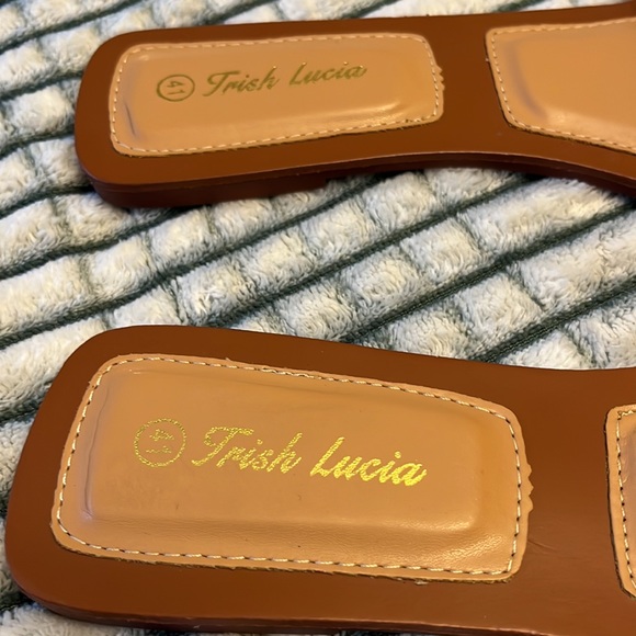 NWOT Square Open Toe Flat Slip On Mule - Picture 5 of 8